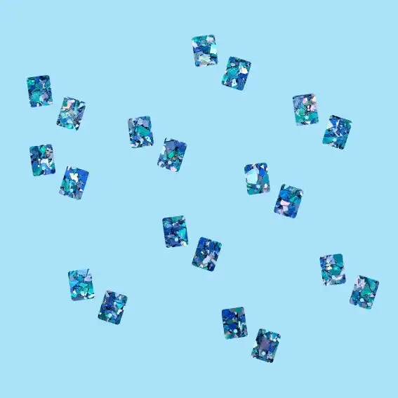 16mm Block Charms - 10 Pairs