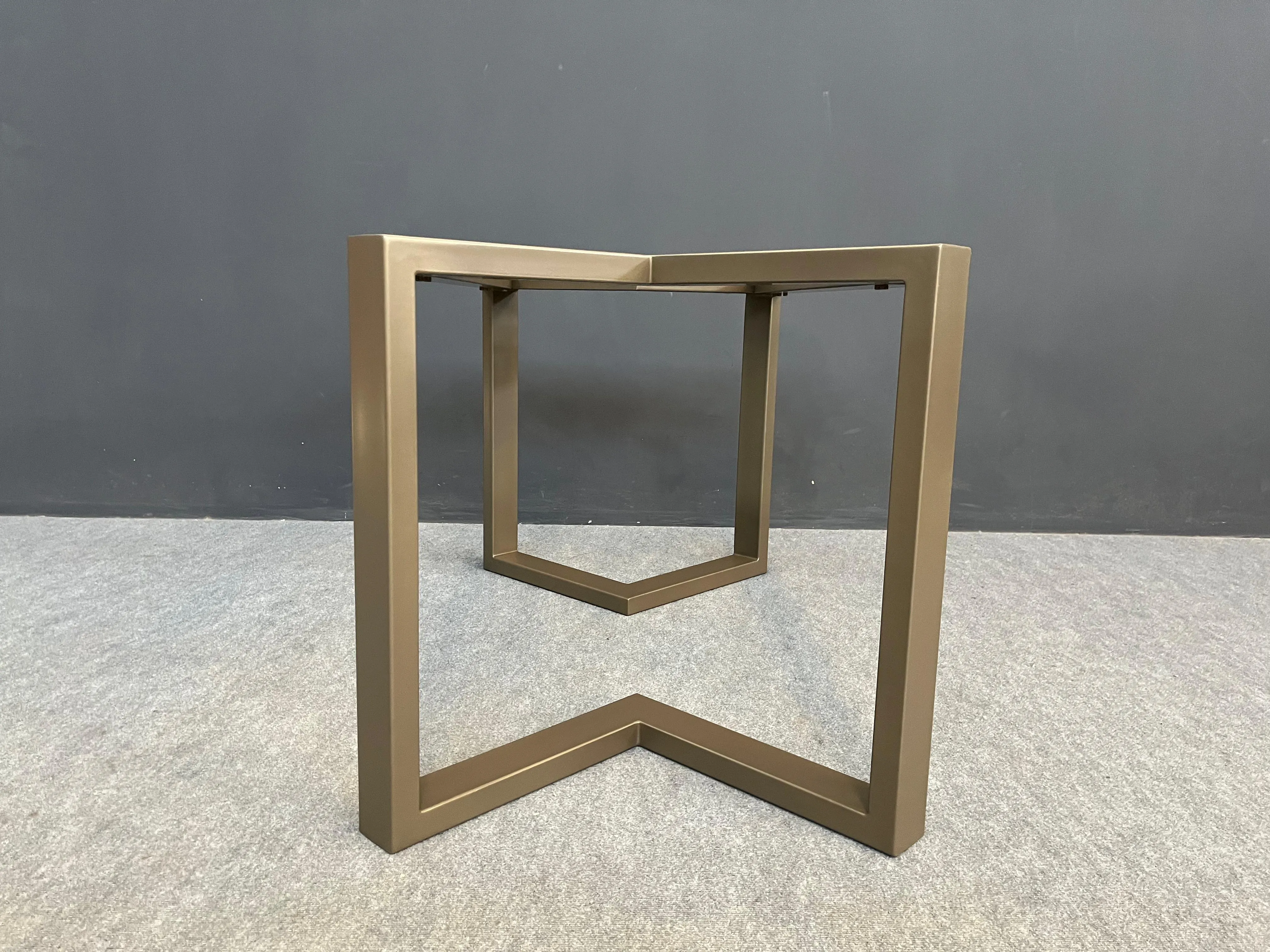 28" H x 28” W x 72” L  Bracket Table Base, Height 26" - 32"