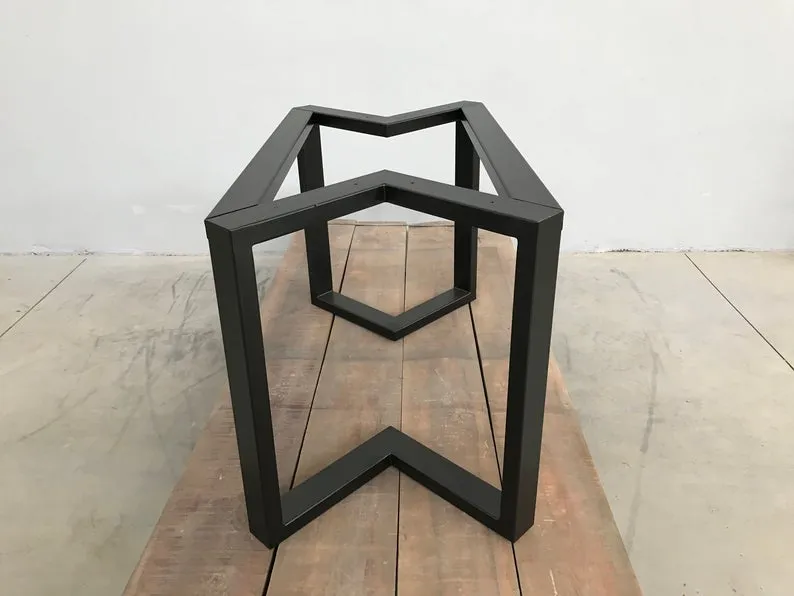 28" H x 28” W x 72” L  Bracket Table Base, Height 26" - 32"