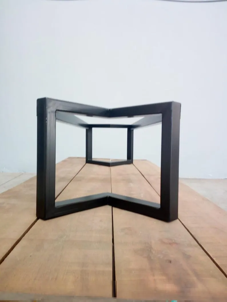 28" H x 28” W x 72” L  Bracket Table Base, Height 26" - 32"