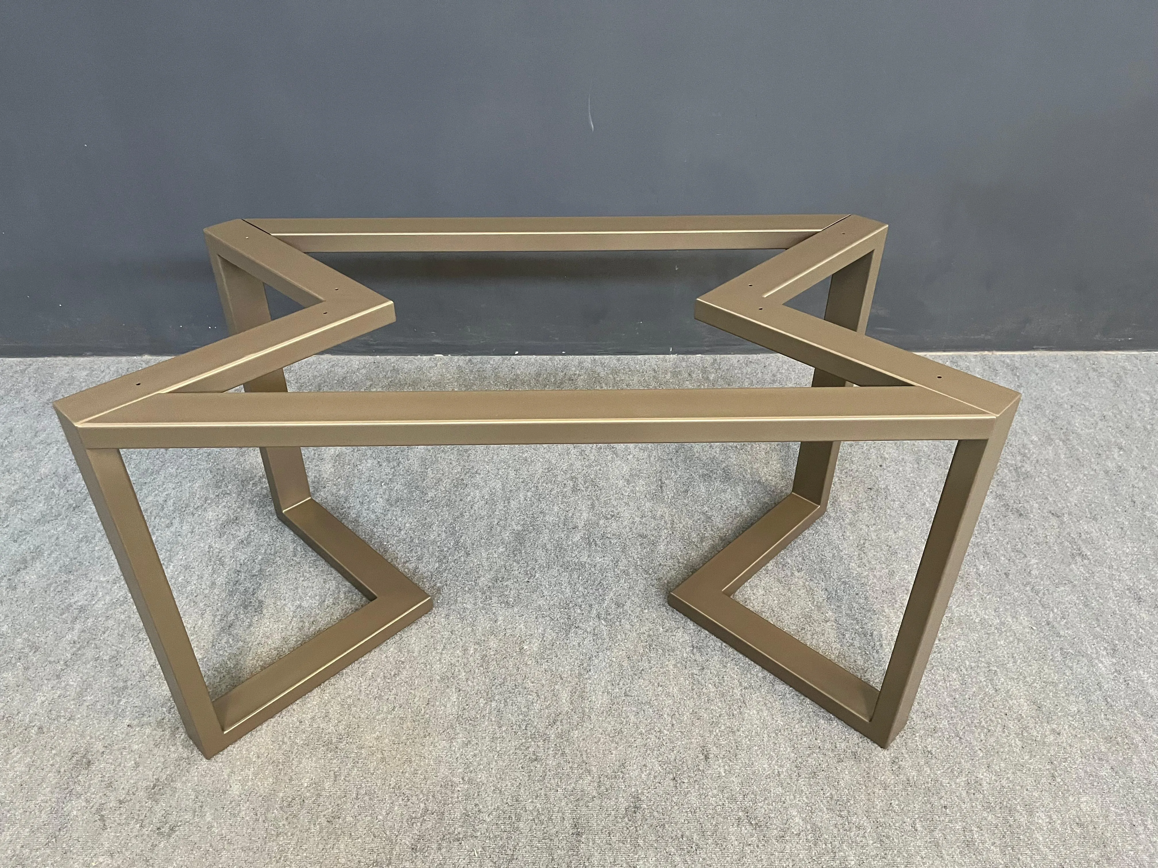 28" H x 28” W x 72” L  Bracket Table Base, Height 26" - 32"