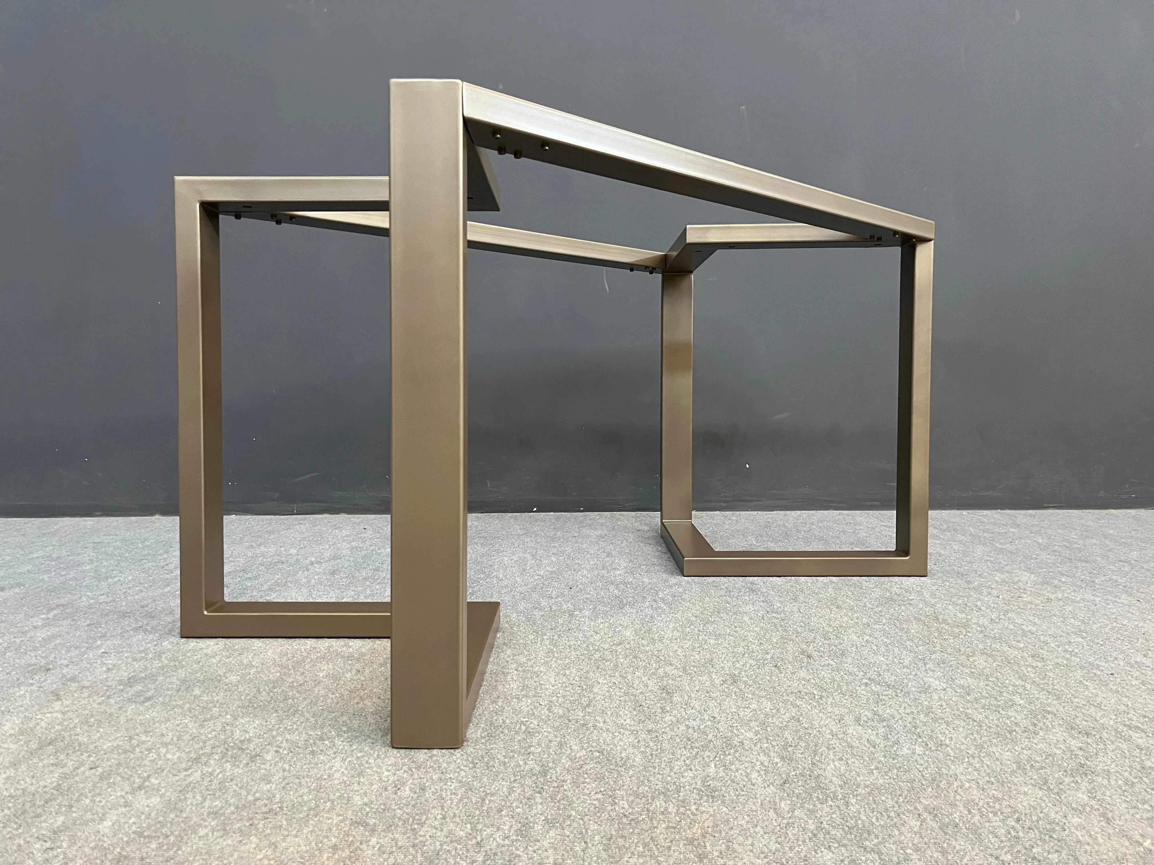 28" H x 28” W x 72” L  Bracket Table Base, Height 26" - 32"