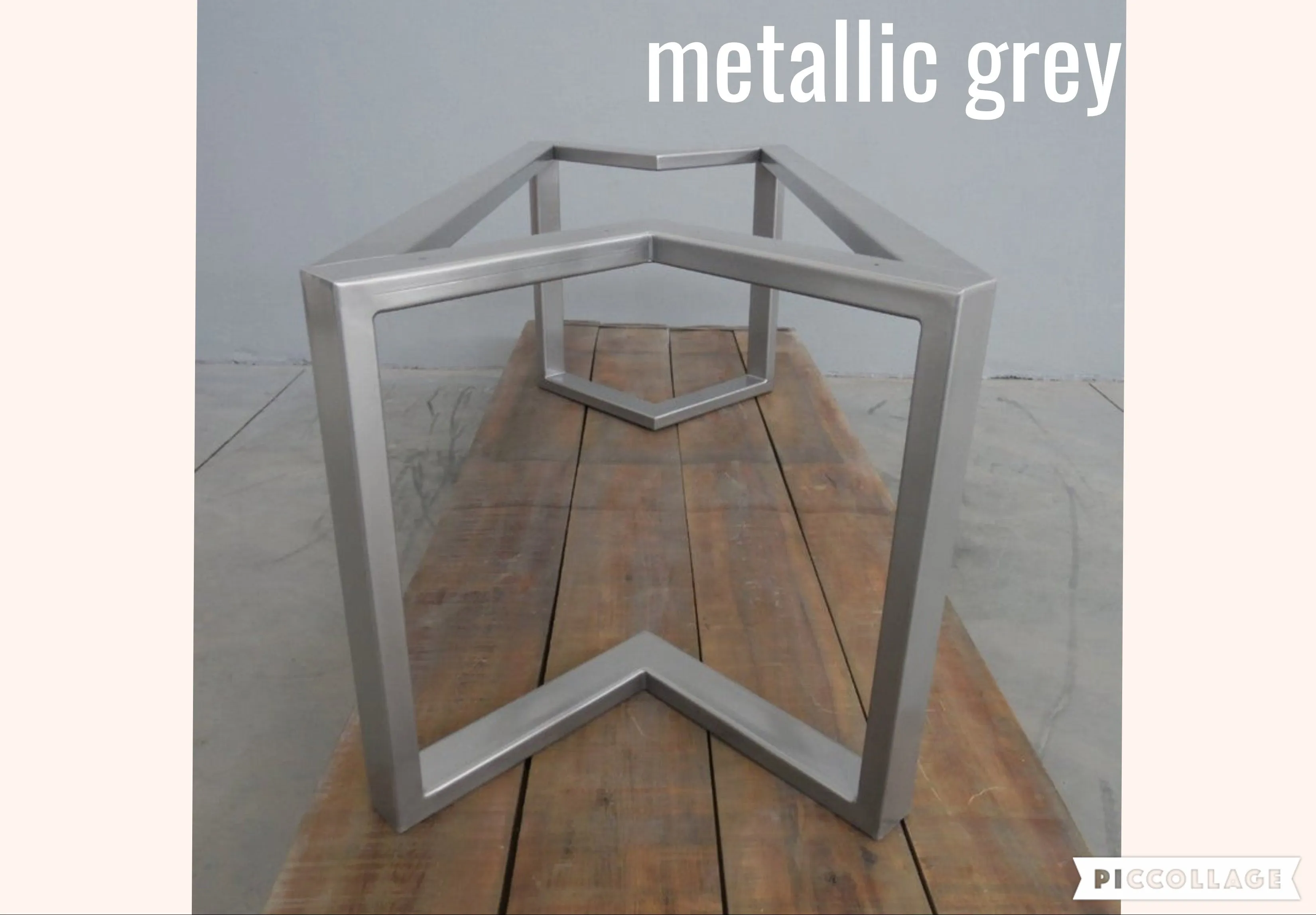 28" H x 28” W x 72” L  Bracket Table Base, Height 26" - 32"