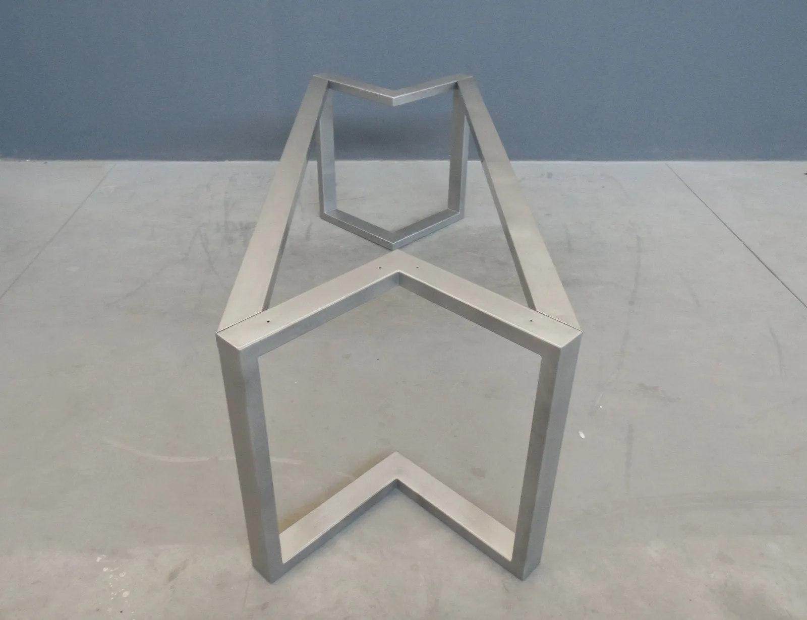 28" H x 28” W x 72” L  Bracket Table Base, Height 26" - 32"