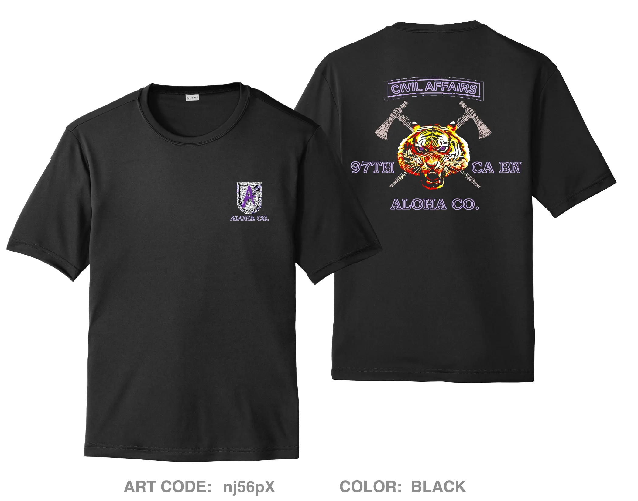 A Co 97th Civil Affairs BN Hi-Tech Performance Unisex SS Tee - nj56pX