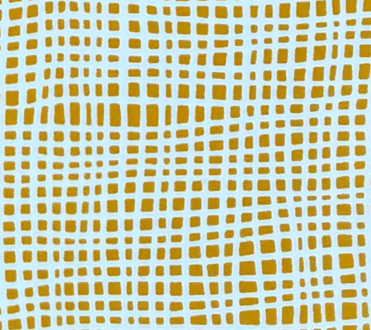 Alan Campbell Fabric: Criss Cross - Custom Yellow on White Suncloth (OUTDOOR)