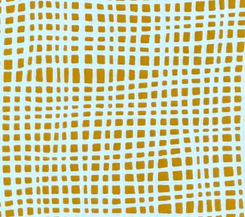 Alan Campbell Fabric: Criss Cross - Custom Yellow on White Suncloth (OUTDOOR)