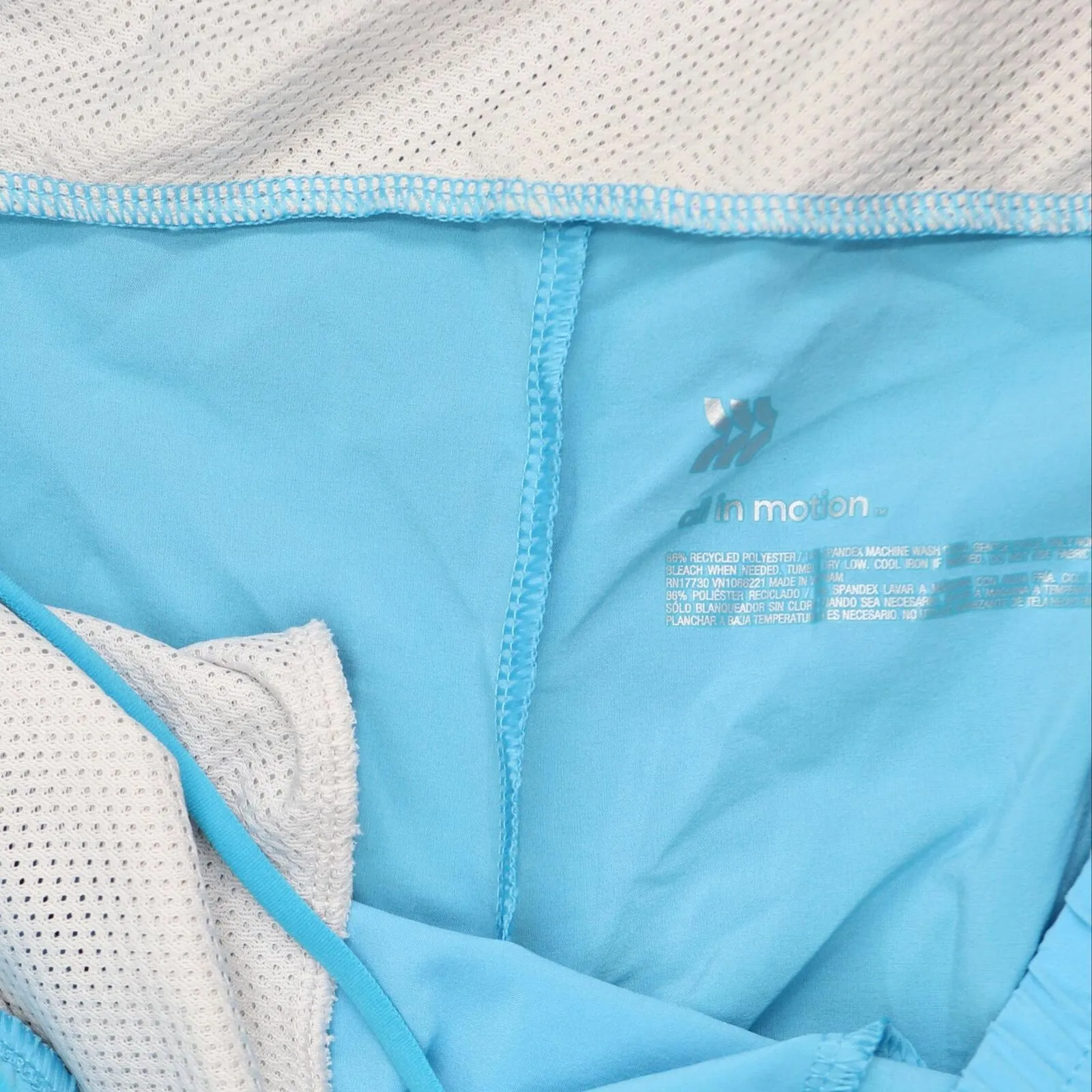 All In Motion Men's Unlined Run Shorts 7.5" 80915143 Turquoise Blue XL