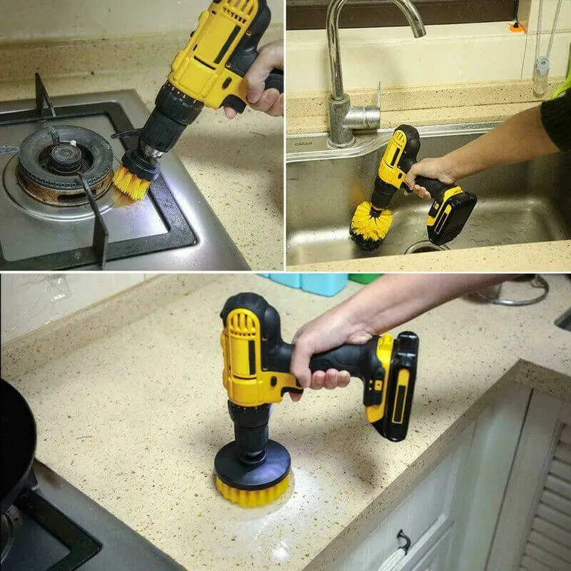 All Purpose Power Scrubber Cleaning Kit (3 Piece Set)