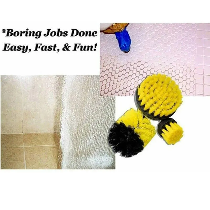 All Purpose Power Scrubber Cleaning Kit (3 Piece Set)
