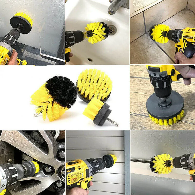 All Purpose Power Scrubber Cleaning Kit (3 Piece Set)