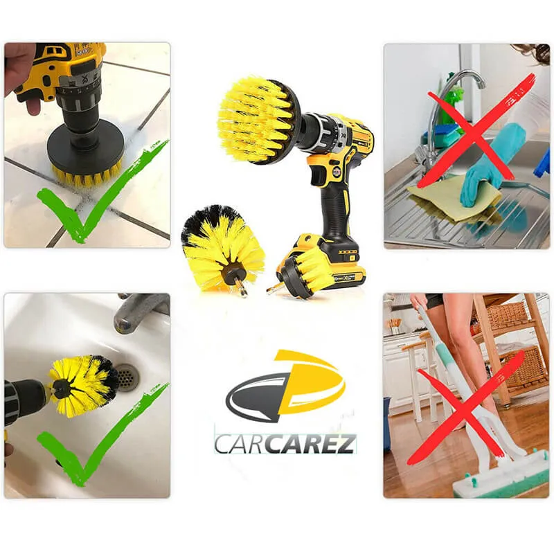 All Purpose Power Scrubber Cleaning Kit (3 Piece Set)