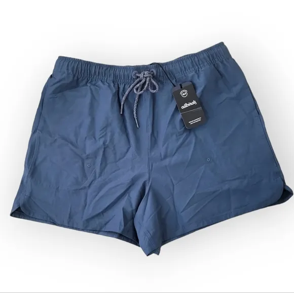 Allbirds Women's Natural Run Shorts in Shadow Blue Small