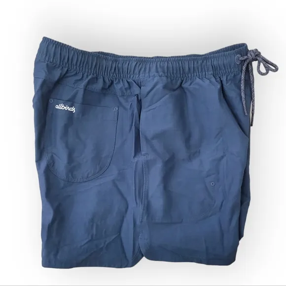 Allbirds Women's Natural Run Shorts in Shadow Blue Small