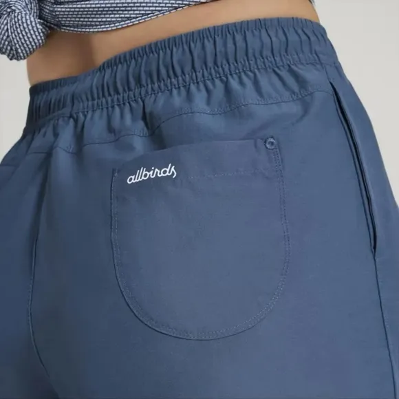 Allbirds Women's Natural Run Shorts in Shadow Blue Small