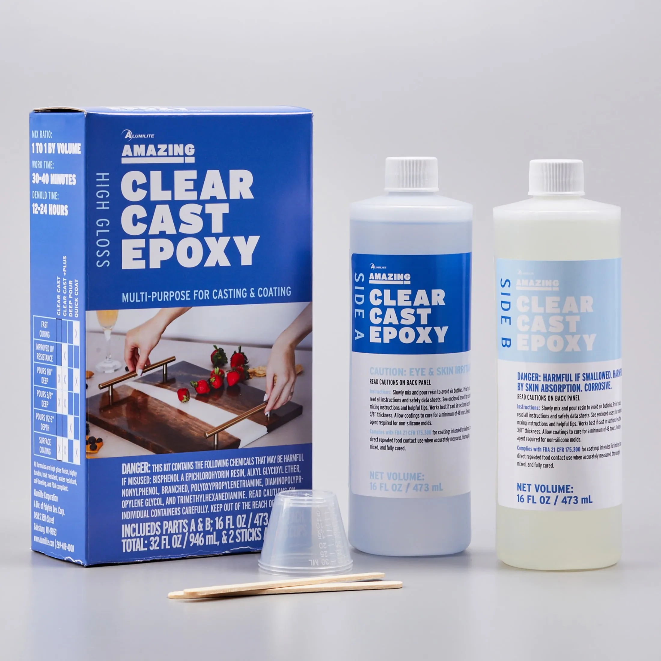 Alumilite Amazing Clear Cast Epoxy Resin, 32 Oz - Free & Fast Delivery