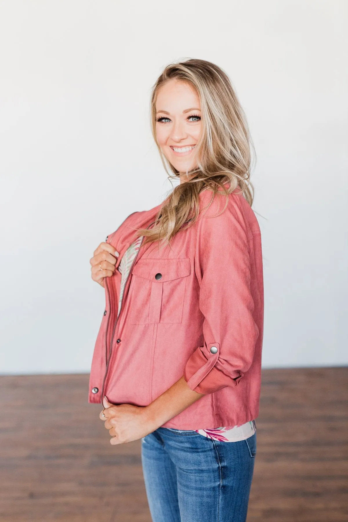 Around The World Lightweight Jacket- Terra Cotta