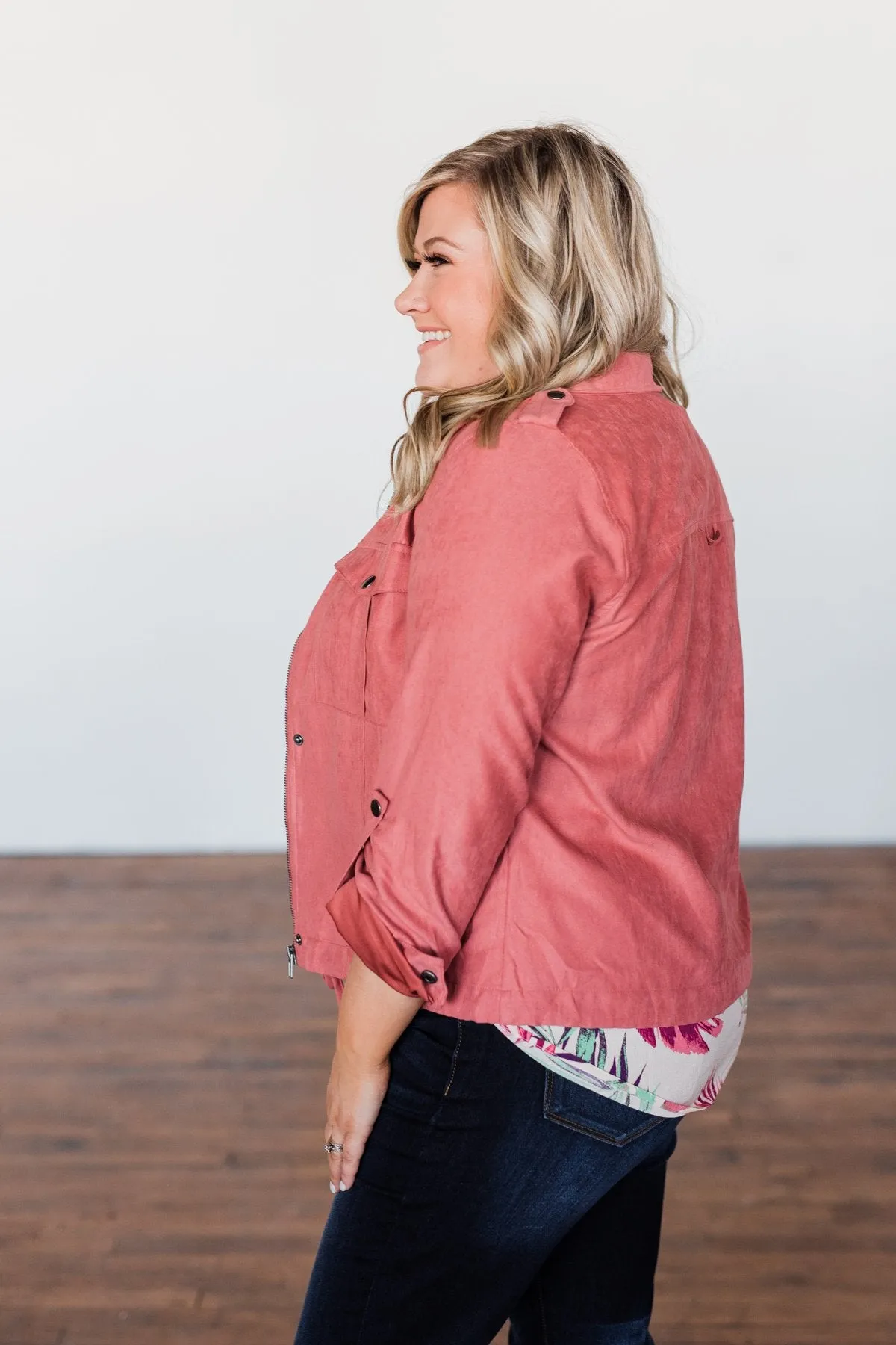 Around The World Lightweight Jacket- Terra Cotta