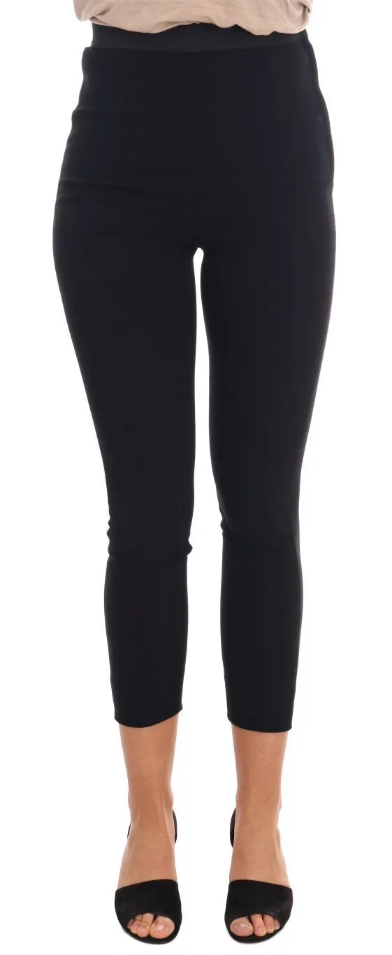 Black Stretch Capri Tights