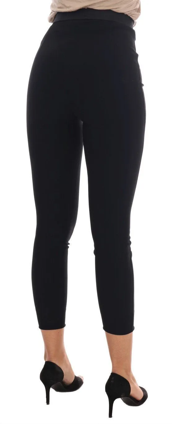 Black Stretch Capri Tights