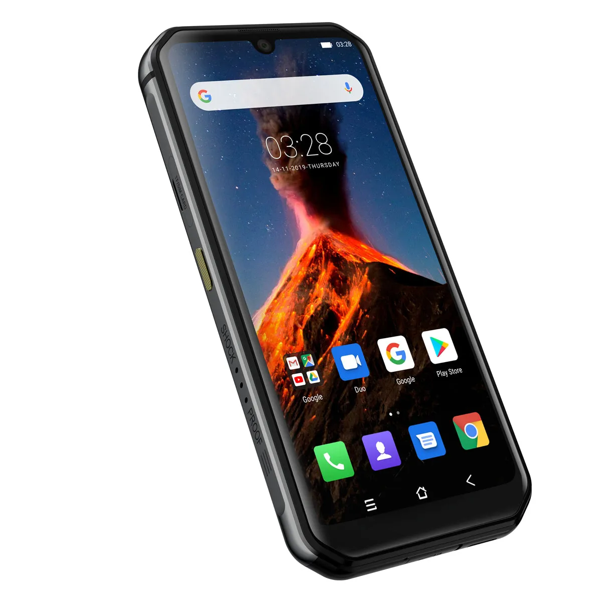 Blackview BV9900 Helio P90 Octa Core 8 256GB IP68 Rugged Mobile Phone Android 9.0 48MP Quad Rear Camera NFC Smartphone Global 4G Silver_European regulations