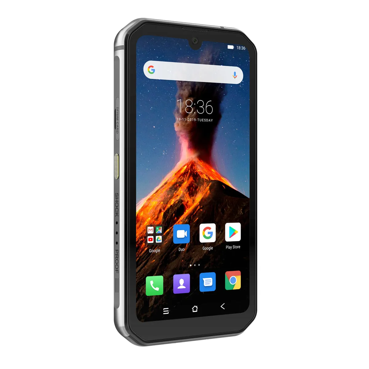 Blackview BV9900 Helio P90 Octa Core 8 256GB IP68 Rugged Mobile Phone Android 9.0 48MP Quad Rear Camera NFC Smartphone Global 4G Silver_European regulations