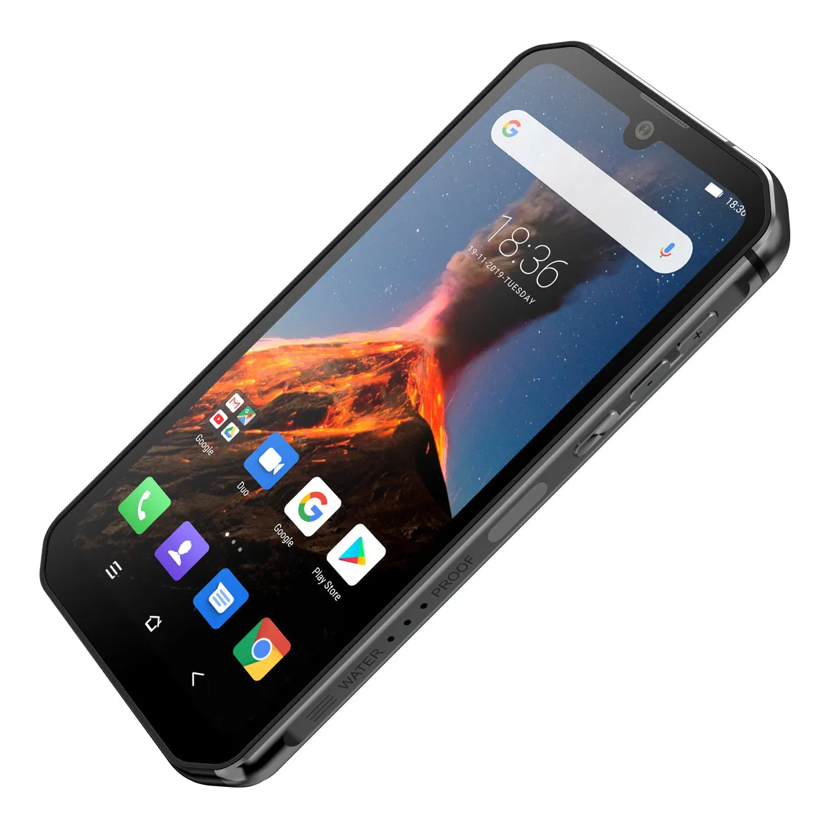 Blackview BV9900 Helio P90 Octa Core 8 256GB IP68 Rugged Mobile Phone Android 9.0 48MP Quad Rear Camera NFC Smartphone Global 4G Silver_European regulations