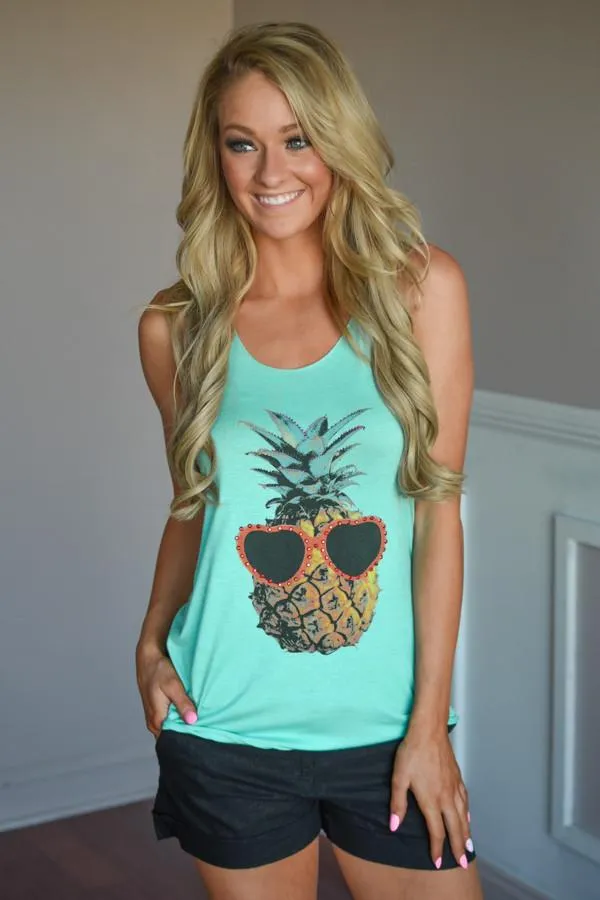 Blue Pineapple Top