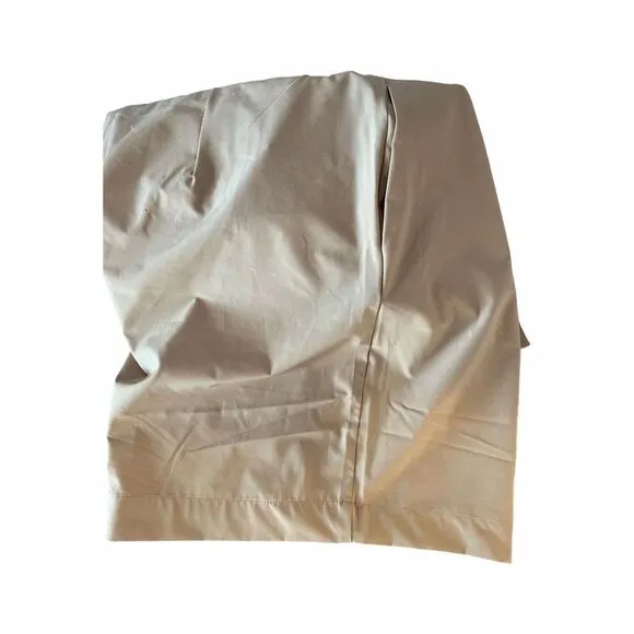 Calvin Klein Tan Shorts Size 14 Tie Belt High Rise Flare Paperbag Pockets Zippe