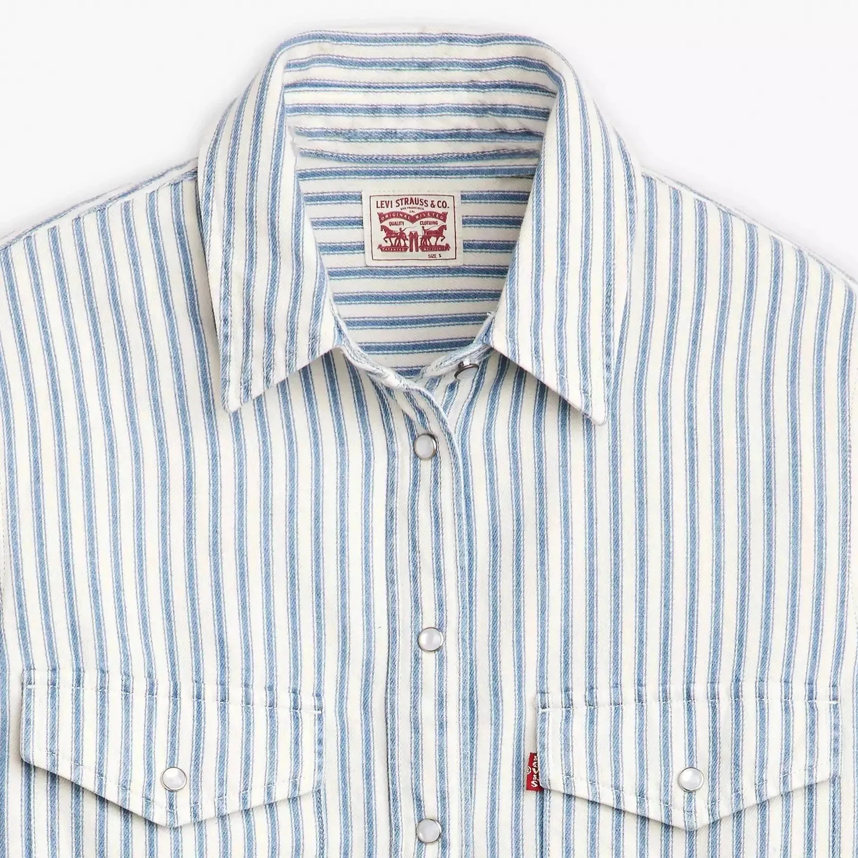 Camisa Levi's® Iconic Western Lightweight Marinas Stripe
