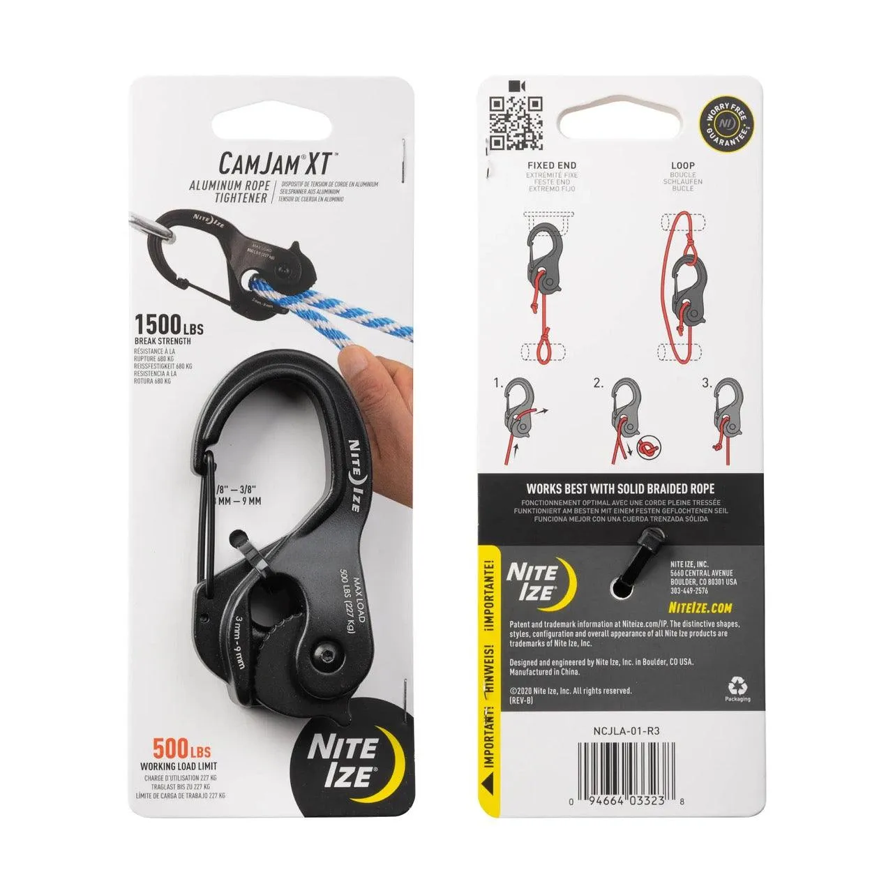 CamJam XT(TM) Aluminum Rope Tightener, black - large