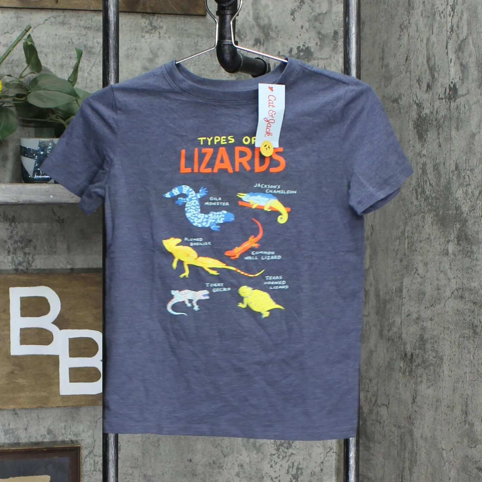 Cat & Jack Boys' Lizard Short Sleeve Graphic T-Shirt