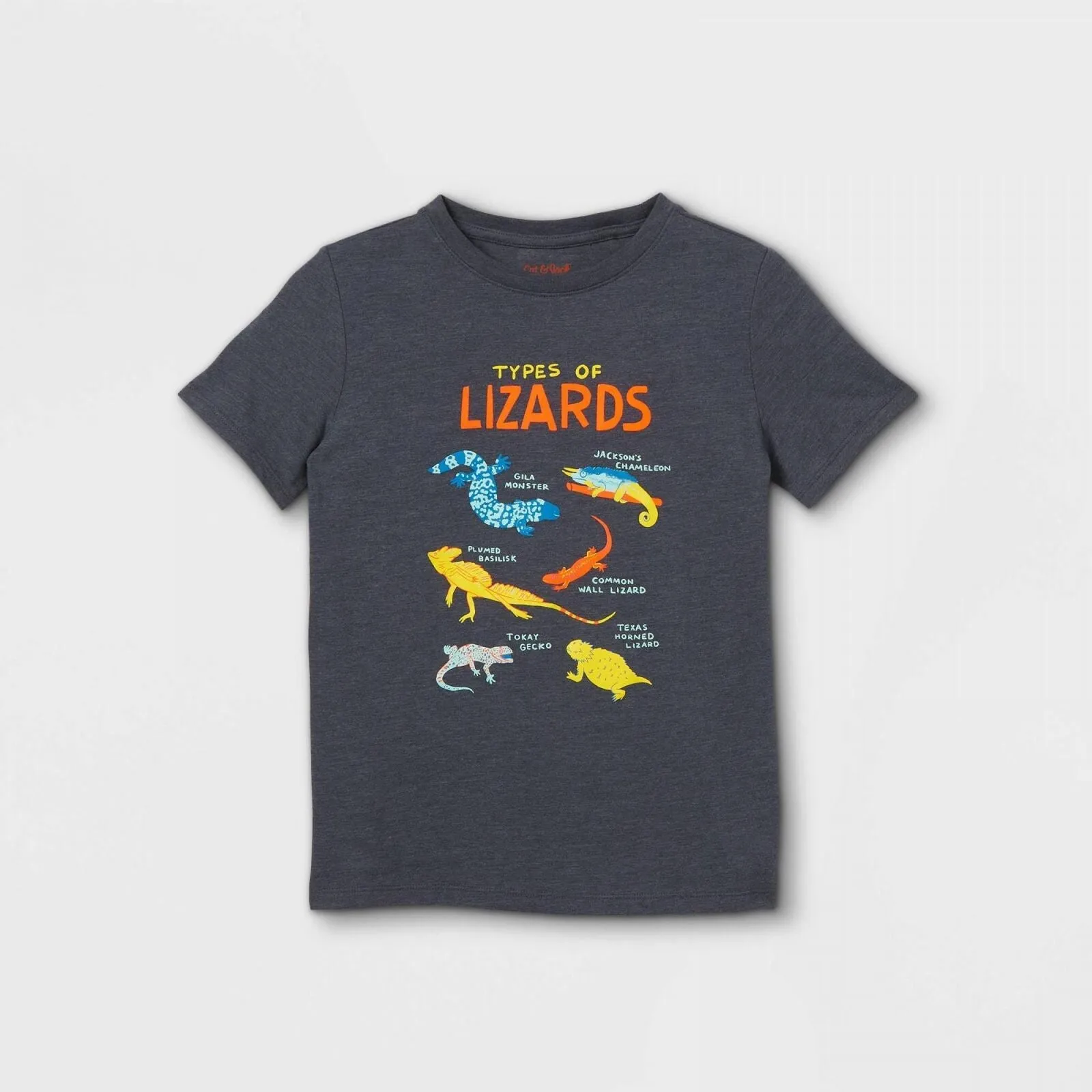 Cat & Jack Boys' Lizard Short Sleeve Graphic T-Shirt