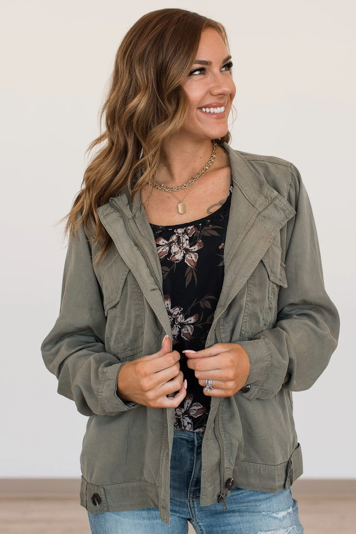 Change The World Lightweight Jacket- Olive