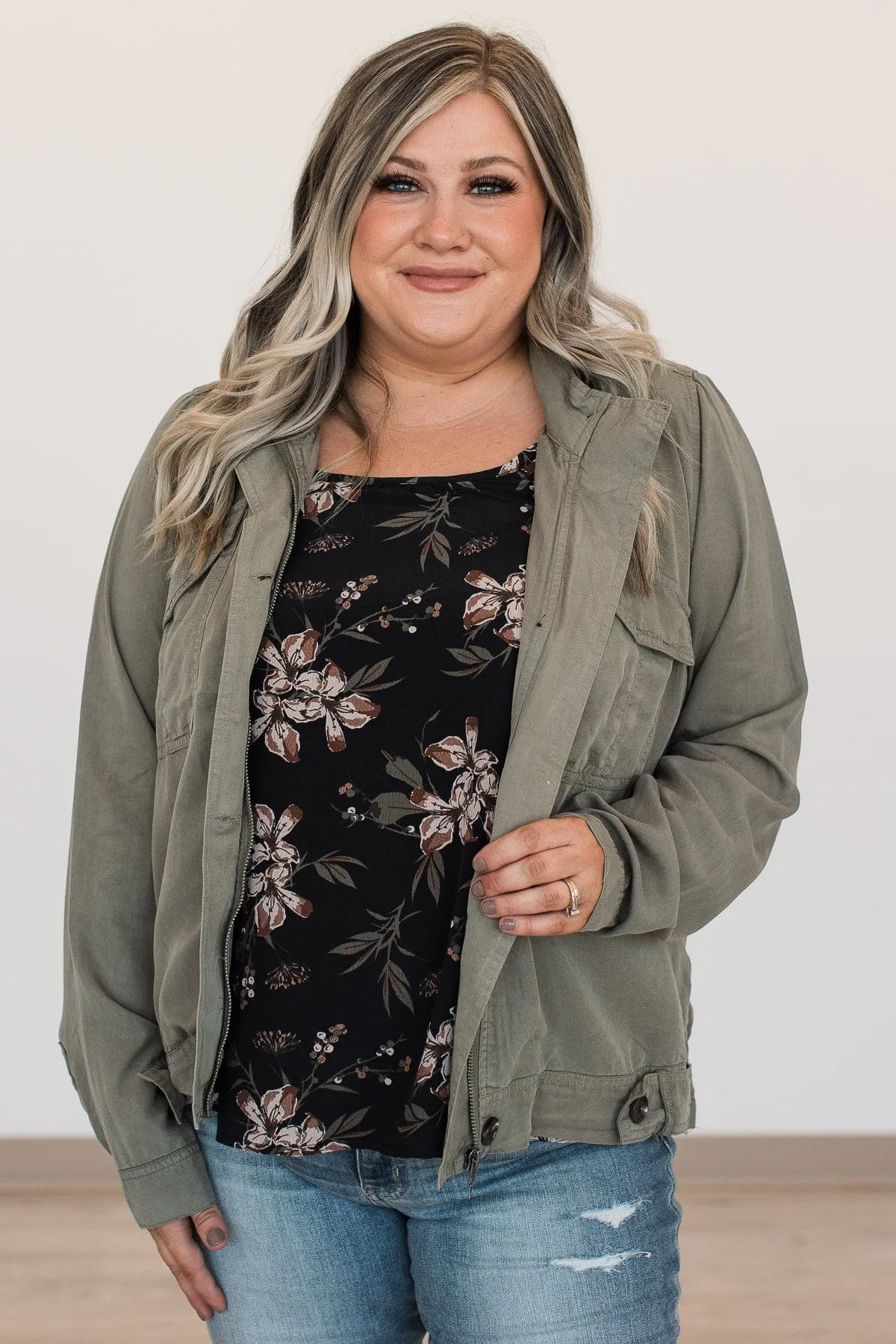 Change The World Lightweight Jacket- Olive