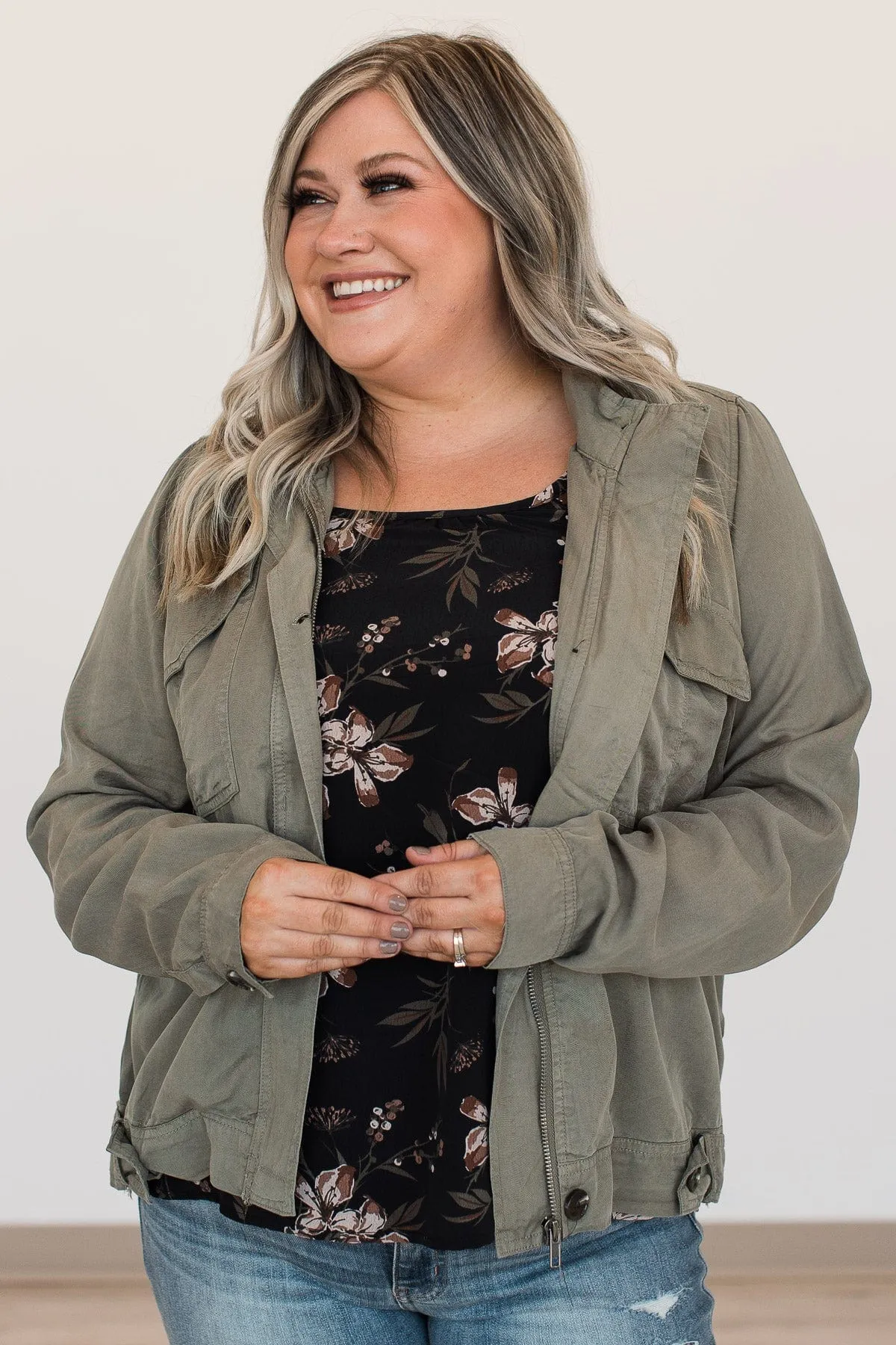 Change The World Lightweight Jacket- Olive