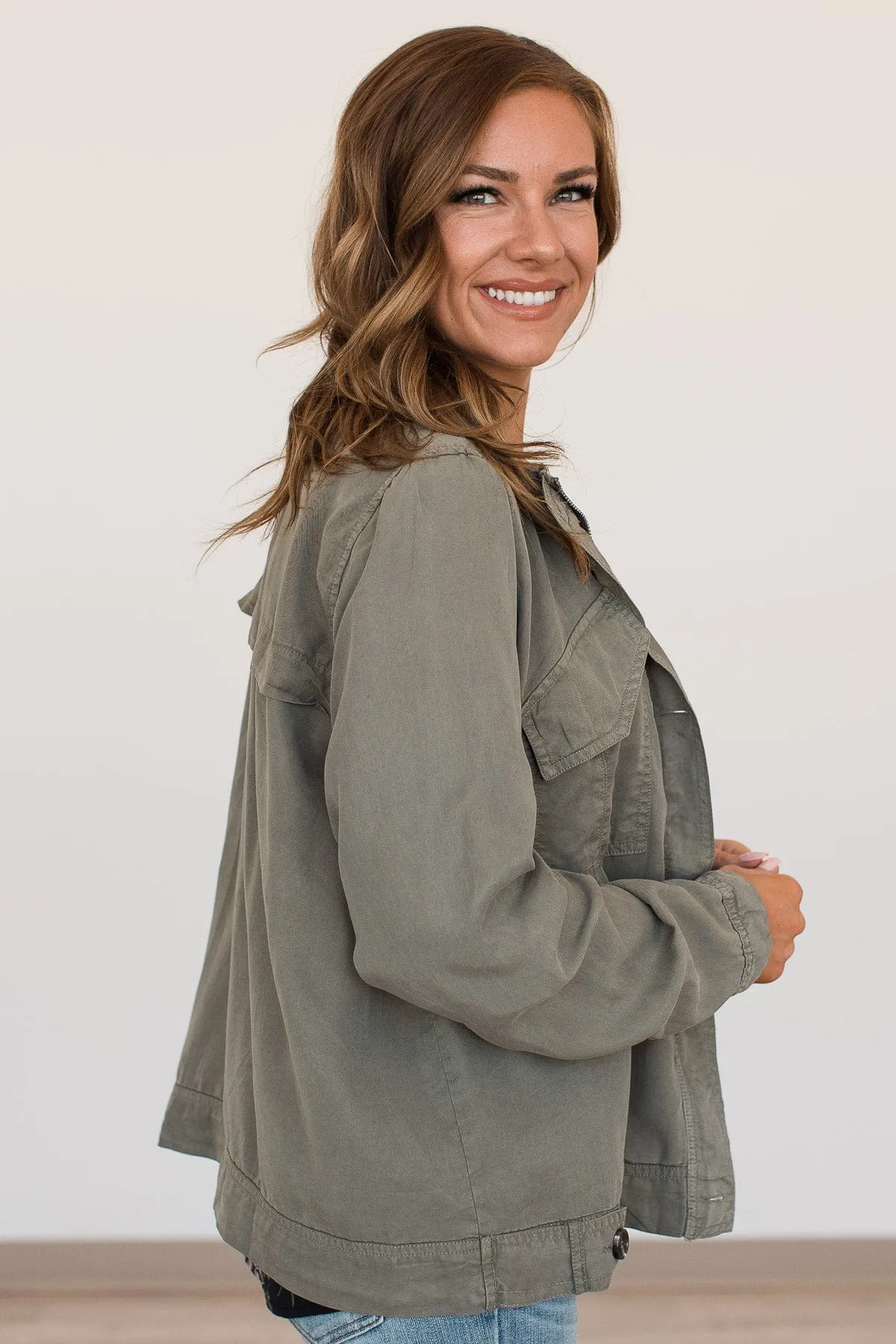 Change The World Lightweight Jacket- Olive