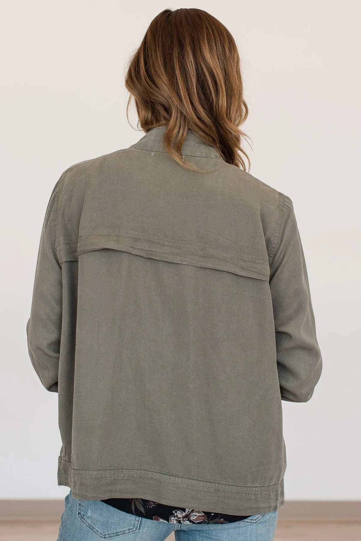 Change The World Lightweight Jacket- Olive