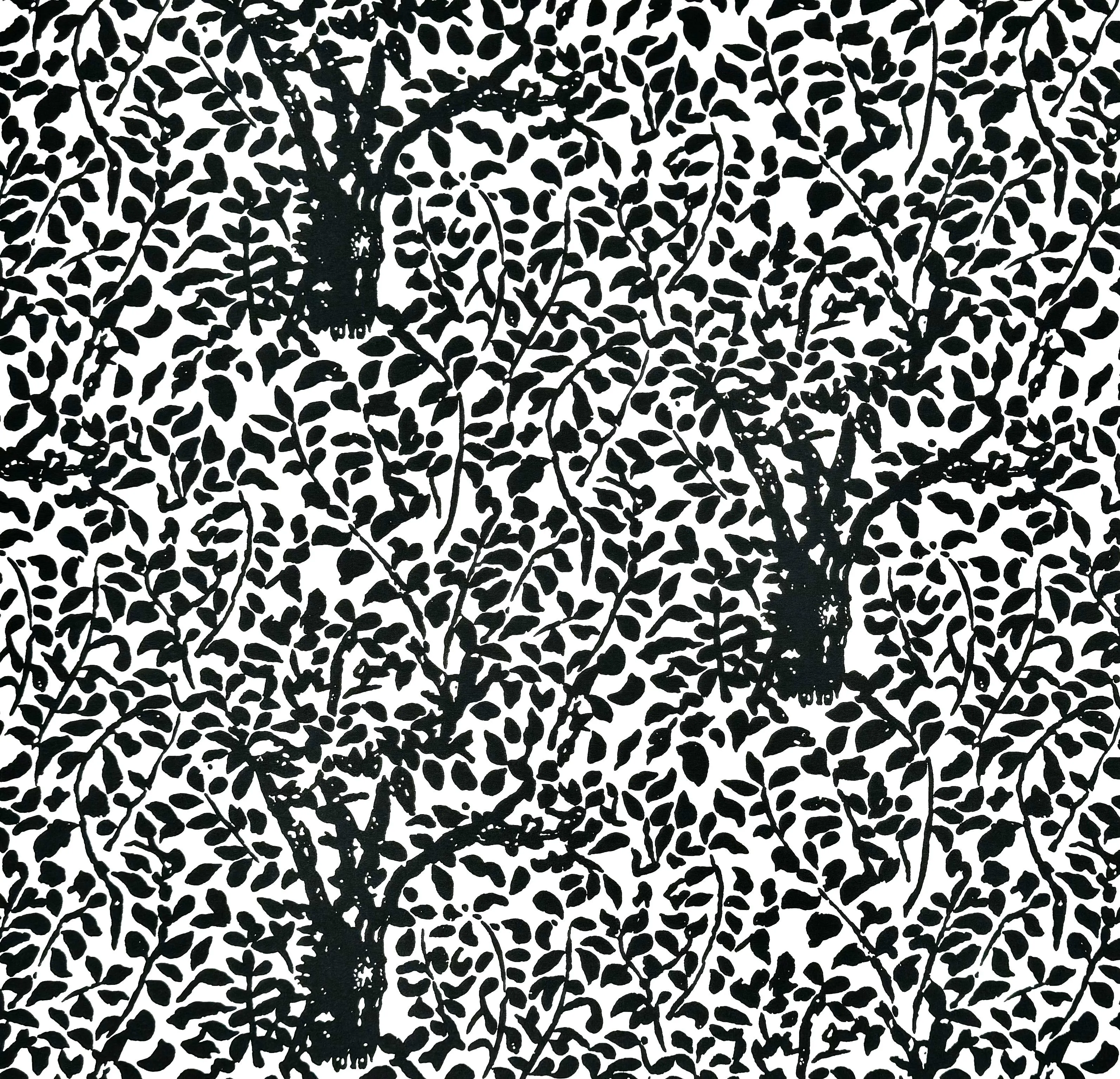 China Seas Fabric: Arbre de Matisse - Custom Black on White Suncloth (OUTDOOR)