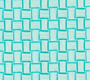 China Seas Fabric: Key West - Custom Multi Turquoise / Aqua on White Suncloth