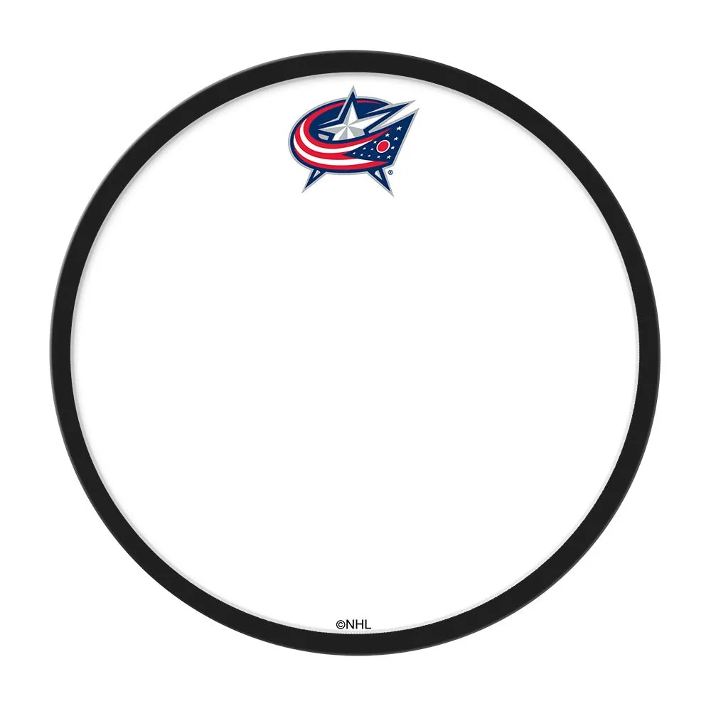 Columbus Blue Jackets: Modern Disc Framed Dry Erase Board