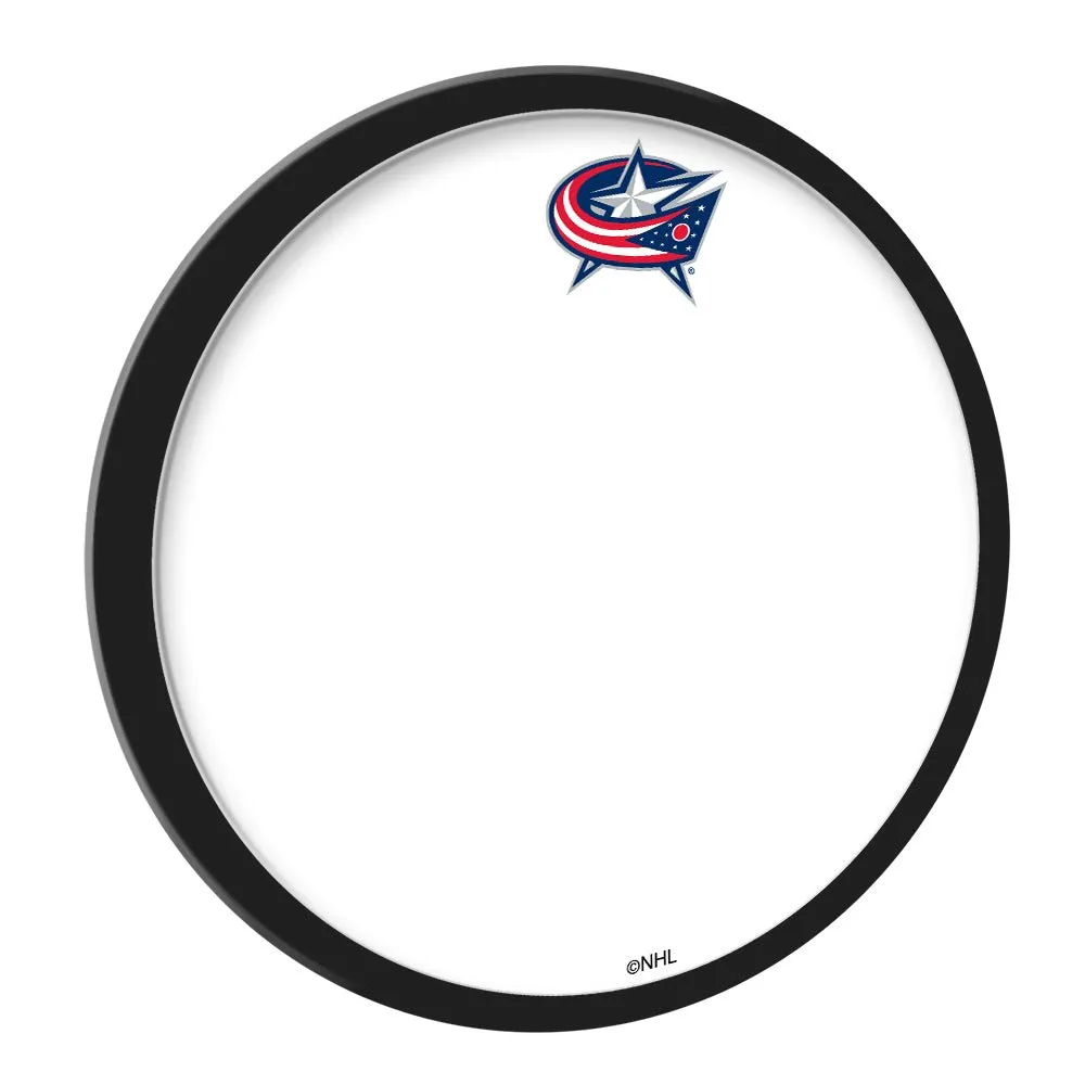 Columbus Blue Jackets: Modern Disc Framed Dry Erase Board