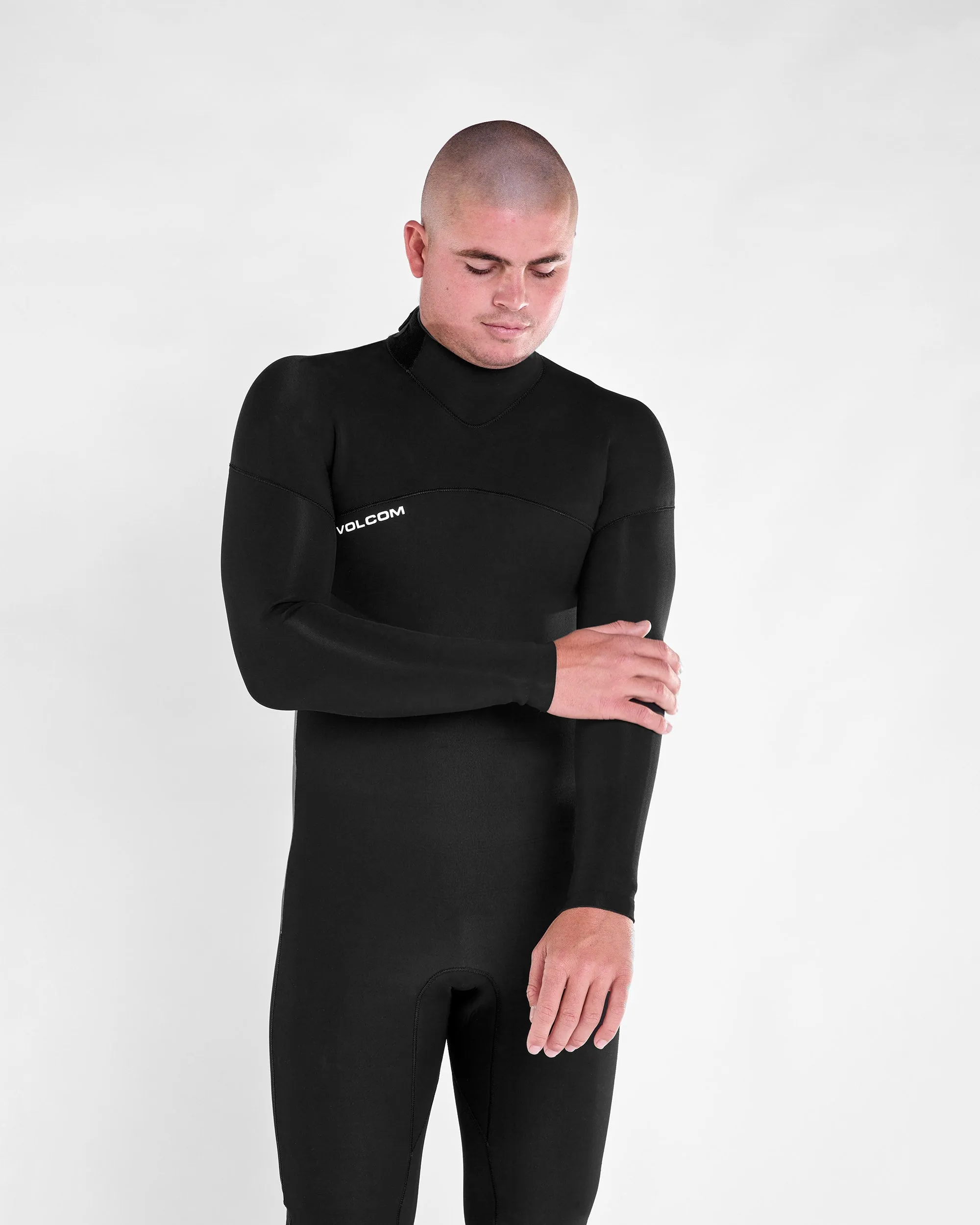 Combinaison de Surf Modulator 4/3 mm Manches Longues Zippée au Dos - BLACK