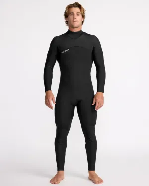 Combinaison de Surf Modulator 4/3 mm Manches Longues Zippée au Dos - BLACK