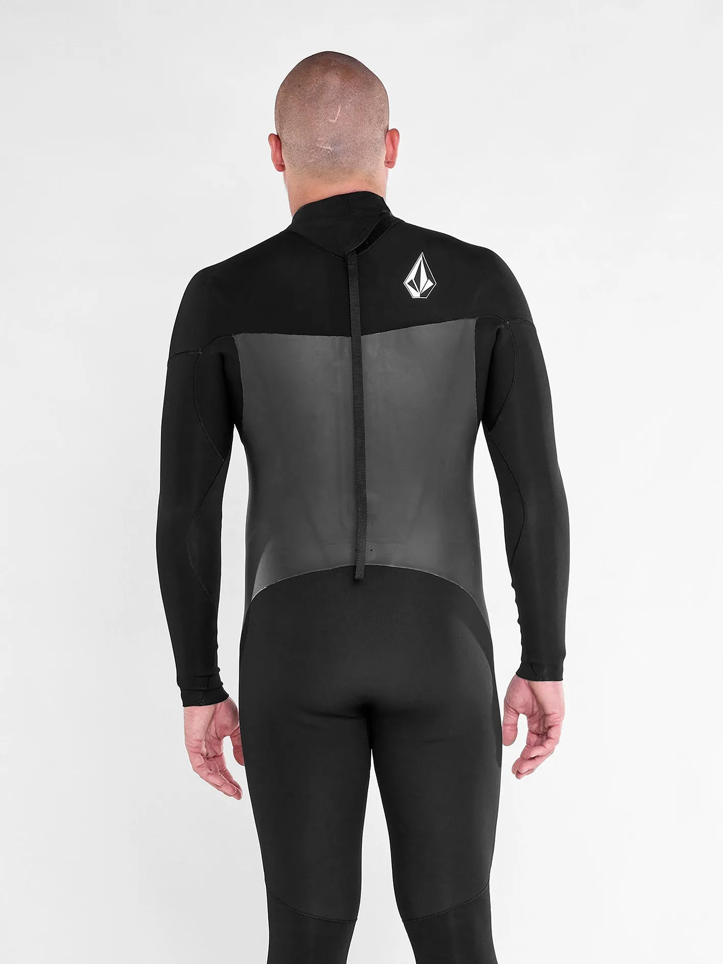 Combinaison de Surf Modulator 4/3 mm Manches Longues Zippée au Dos - BLACK
