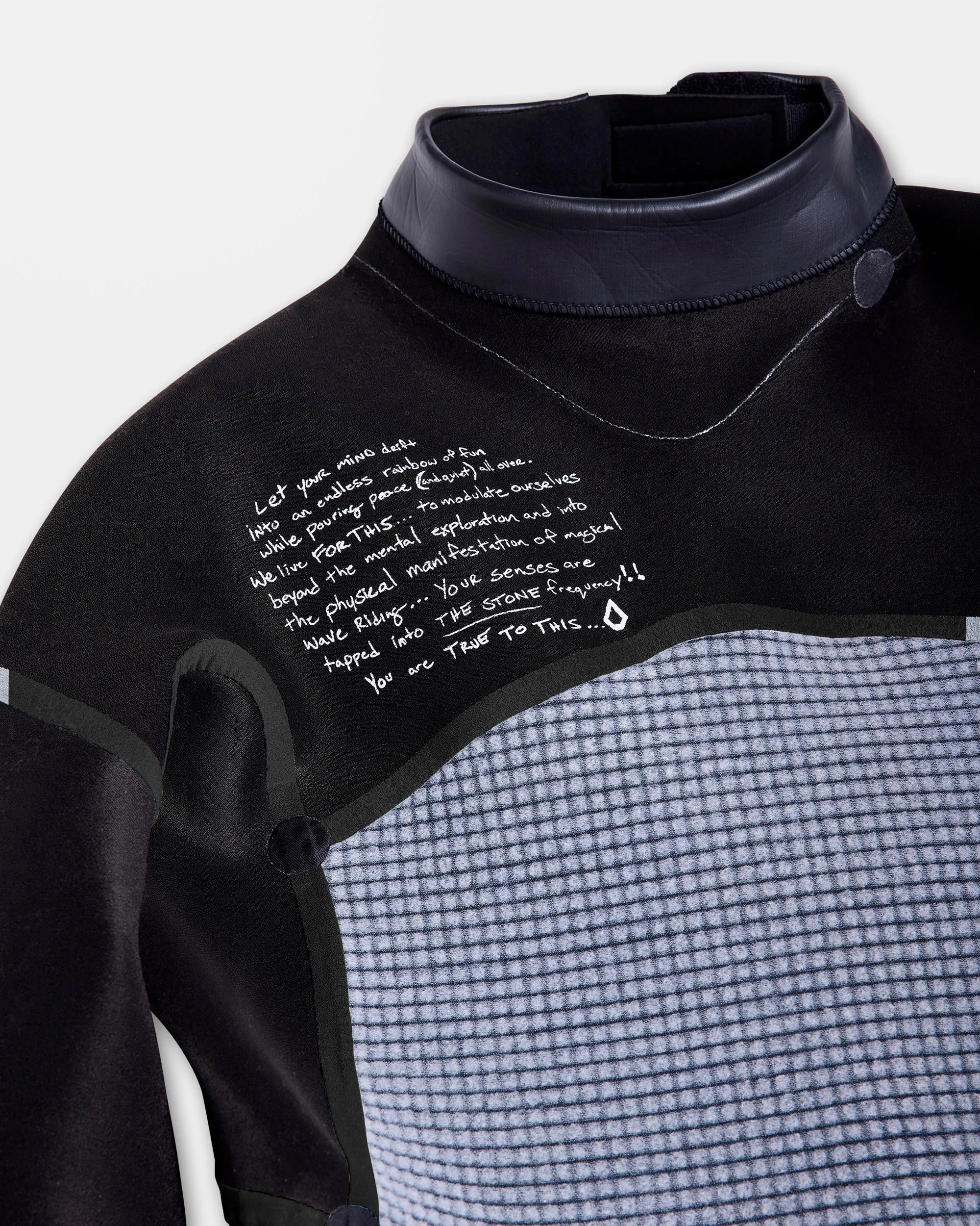 Combinaison de Surf Modulator 4/3 mm Manches Longues Zippée au Dos - BLACK
