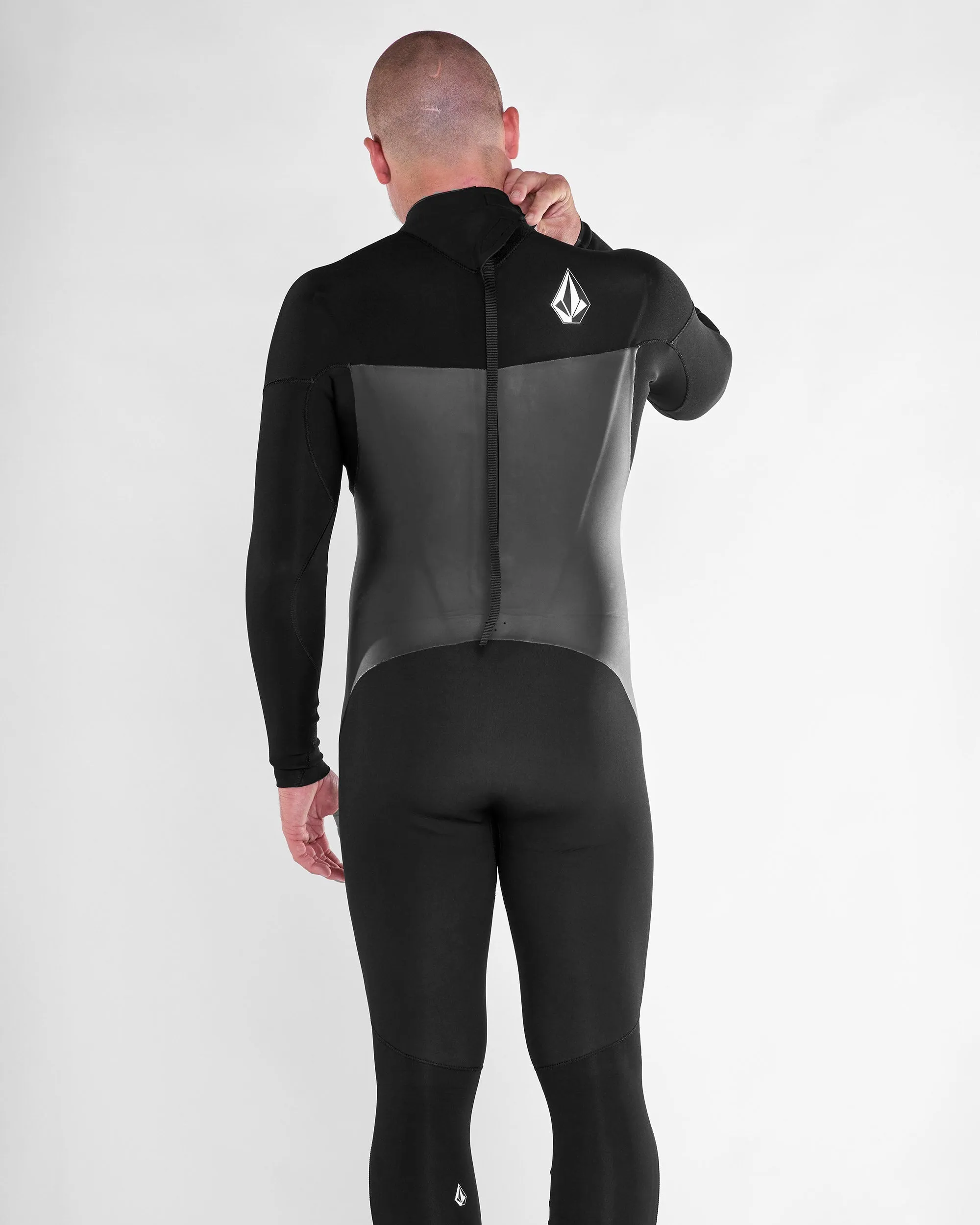 Combinaison de Surf Modulator 4/3 mm Manches Longues Zippée au Dos - BLACK