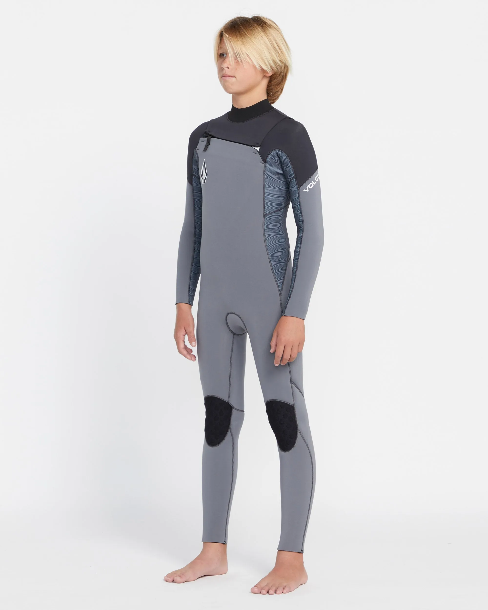 Combinaison de surf Modulator 4/3Mm manches longues zippée poitrine - CHARCOAL - (ENFANT)