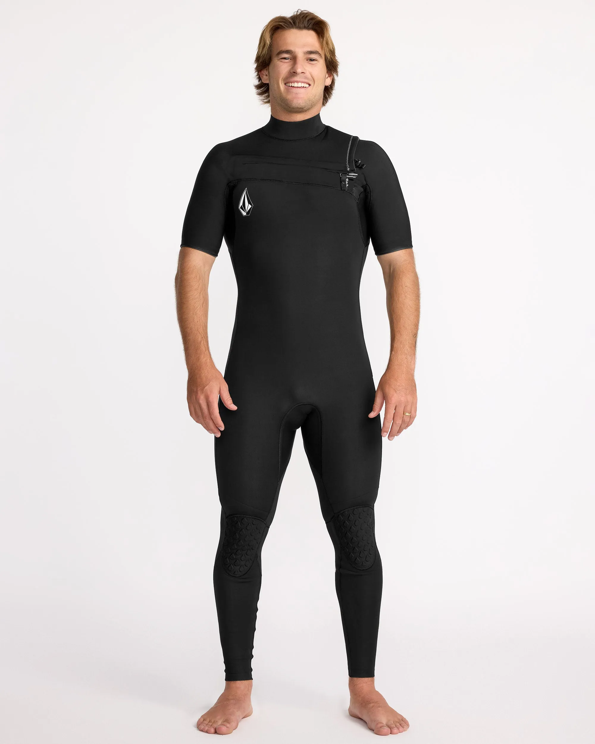 Combinaison de Surf Modulator Intégrale 2/2 mm à Manches Courtes - BLACK