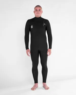 Combinaison de Surf Modulator Intégrale 4/3 mm Zippée Poitrine - BLACK